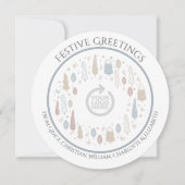 Kerst Gepersonaliseerde Zakelijke Corporate Logo Feestdagenkaart (Voorkant)