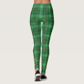 Kerst geplakt groen met boom leggings (Achterkant)