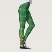 Kerst geplakt groen met boom leggings (Rechts)