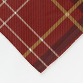 Kerst geplakt Rood Goud Wit Eenvoudig Patroon Fleece Deken (Hoek)