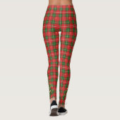 Kerst geplakt rood, groen en boom leggings (Achterkant)