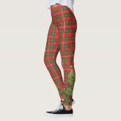 Kerst geplakt rood, groen en boom leggings (Links)