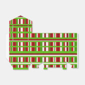 Kerst geruit bedankdoosjes (Uitgevouwen)