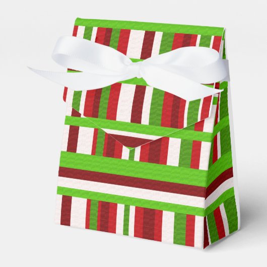 Kerst geruit bedankdoosjes (Voorkant Zijde)