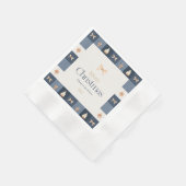 Kerst geruit papier servet (Hoek)