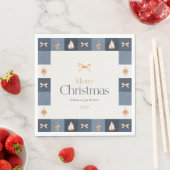 Kerst geruit papier servet (Insitu)