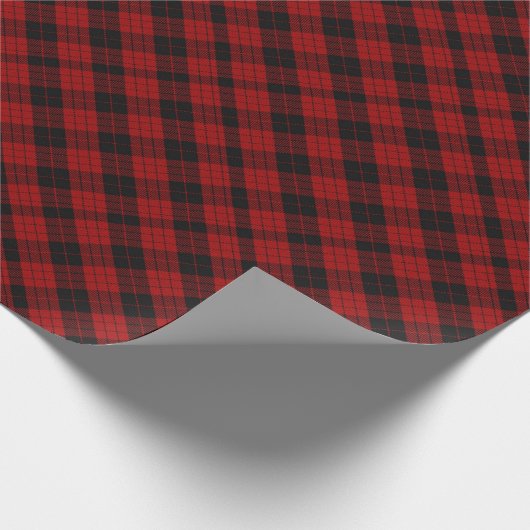 Kerst geruit patroon Red Buffalo Plaid Cadeaupapier (Hoek)