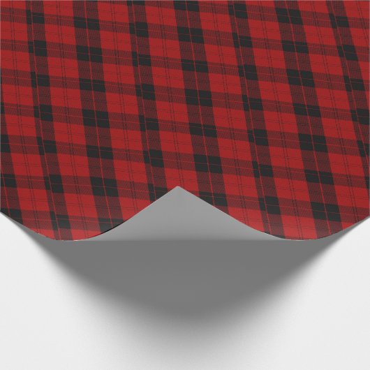 Kerst geruit patroon Red Buffalo Plaid Cadeaupapier (Hoek)