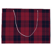 Kerst geruit patroon Red Buffalo Plaid Groot Cadeauzakje (Achterkant)