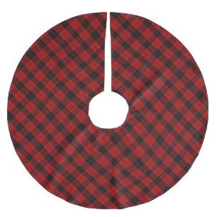 Kerst geruit patroon Red Buffalo Plaid Kerstboom Rok