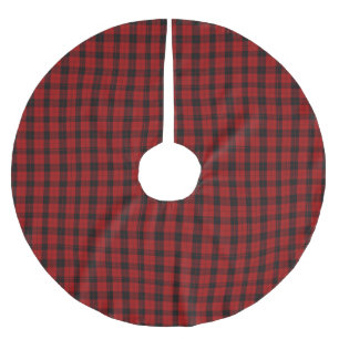Kerst geruit patroon Red Buffalo Plaid Kerstboom Rok