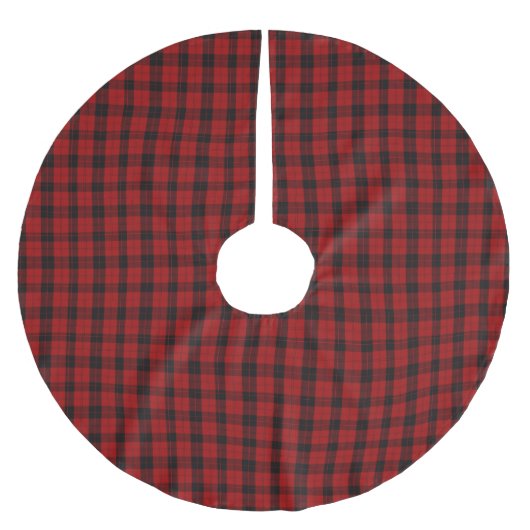 Kerst geruit patroon Red Buffalo Plaid Kerstboom Rok (Voorkant)