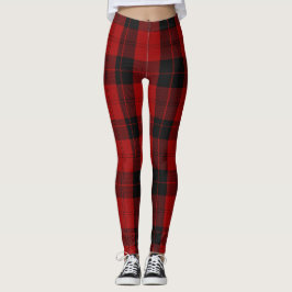 Kerst geruit patroon Red Buffalo Plaid Leggings
