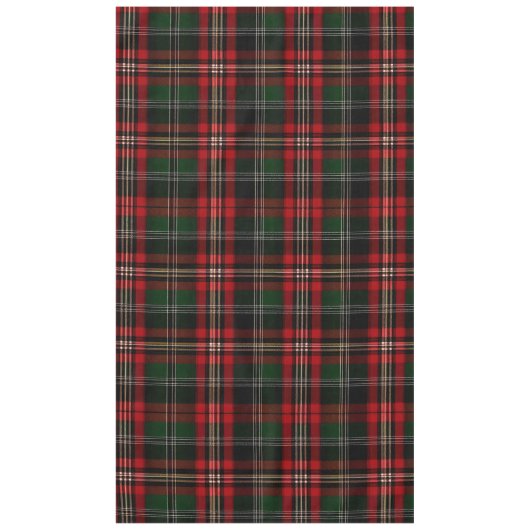 Kerst Geruit Schots rood en groen patroon Tafelkleed (Voorkant)