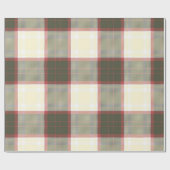 Kerst geruite patroon cadeaupapier (Vlak)