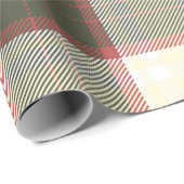 Kerst geruite patroon cadeaupapier (Rol Hoek)
