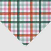 Kerst geruite patroon tissuepapier (Detail)
