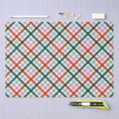 Kerst geruite patroon tissuepapier (Craft)