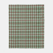 Kerst geruite stof, groen, rood, wit fleece deken (Voorkant)