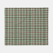 Kerst geruite stof, groen, rood, wit fleece deken (Voorkant (Horizontaal))