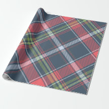 Kerst geruite Tartan Diagonal Wrapping Papier