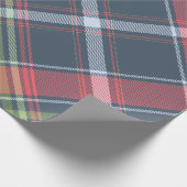 Kerst geruite Tartan Diagonal Wrapping Papier (Hoek)