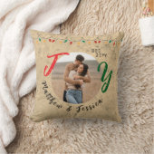 Kerst Geschenk Koppels Rustieke Vreugde Feestelijk Kussen (Deken)