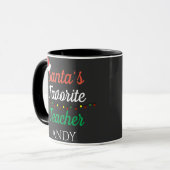 Kerst Geschenk Waardering Voor Leraar Kerstmis Dan Mok (Voorkant links)