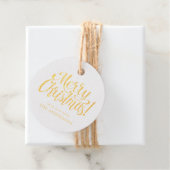 Kerst Geschenklabel Goud Bedankjes Labels (Met doos)