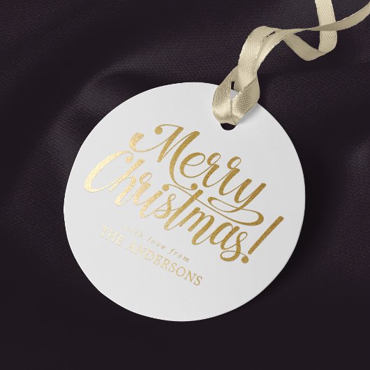 Kerst Geschenklabel Goud Bedankjes Labels