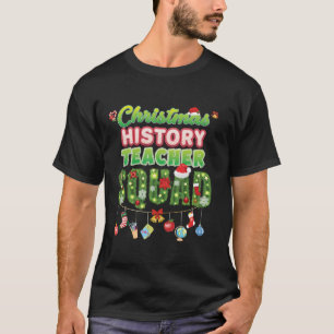 Kerst Geschiedenis Leraar Squad Merry Pine Tree XM T-shirt