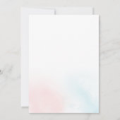 Kerst Geslacht onthullen Baby shower Uitnodiging (Achterkant)