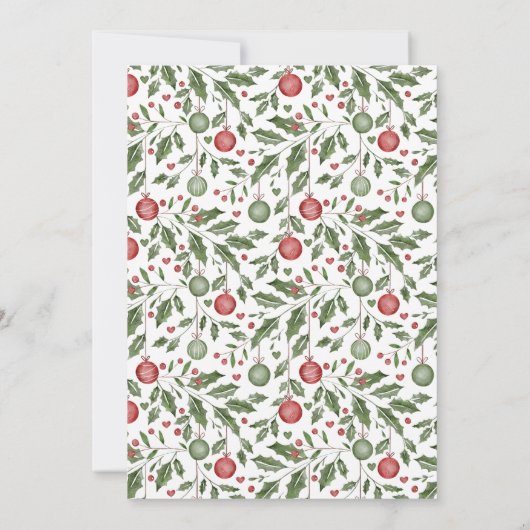 Kerst geslacht onthult bewerkbare uitnodiging (Achterkant)