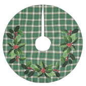 Kerst gespeeld in Schots groen en wit Kerstboom Rok (Voorkant)