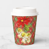 Kerst gespeeld met engelen papieren bekers (Achterkant)