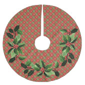 Kerst gespeeld rood, groen, gouden sterren kerstboom rok (Voorkant)