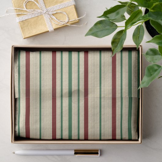 Kerst gestreept tissuepapier (Geschenk)