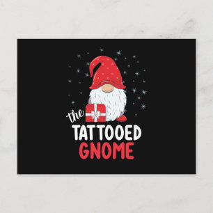Kerst getatoeëerde schattige kabouter briefkaart