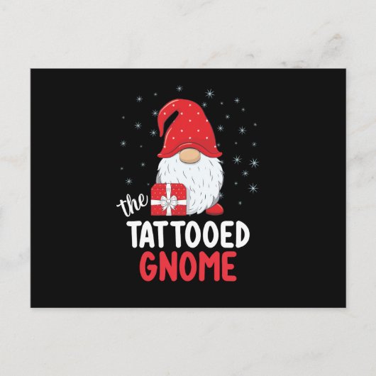 Kerst getatoeëerde schattige kabouter briefkaart (Voorkant)