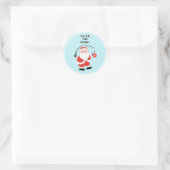 Kerst Gevist Classic Ronde Sticker (Tas)