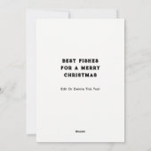 Kerst Gevist Feestdagenkaart (Achterkant)