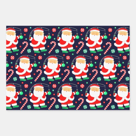 Kerst Gevist Inpakpapier Vel (Voorkant)