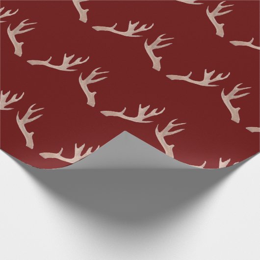 Kerst gewei inpakpapier (Hoek)