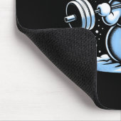 Kerst Gewichtheffen Snowman Winter Snowflake G Muismat (Hoek)