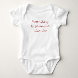 Kerst gezegde baby draag romper