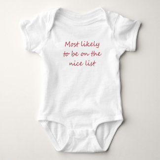 Kerst gezegde baby draag romper