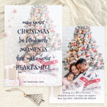 Kerst Gezegde foto Overlay Navy Artsy Tekst
