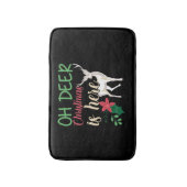 kerst gezegde herten kerst eland gezegde badmat (Voorkant Verticaal)