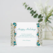 Kerst gezegden en Xmas Corporate bedankt Briefkaart (Staand voorkant)