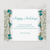 Kerst gezegden en Xmas Corporate bedankt Briefkaart (Voorkant)